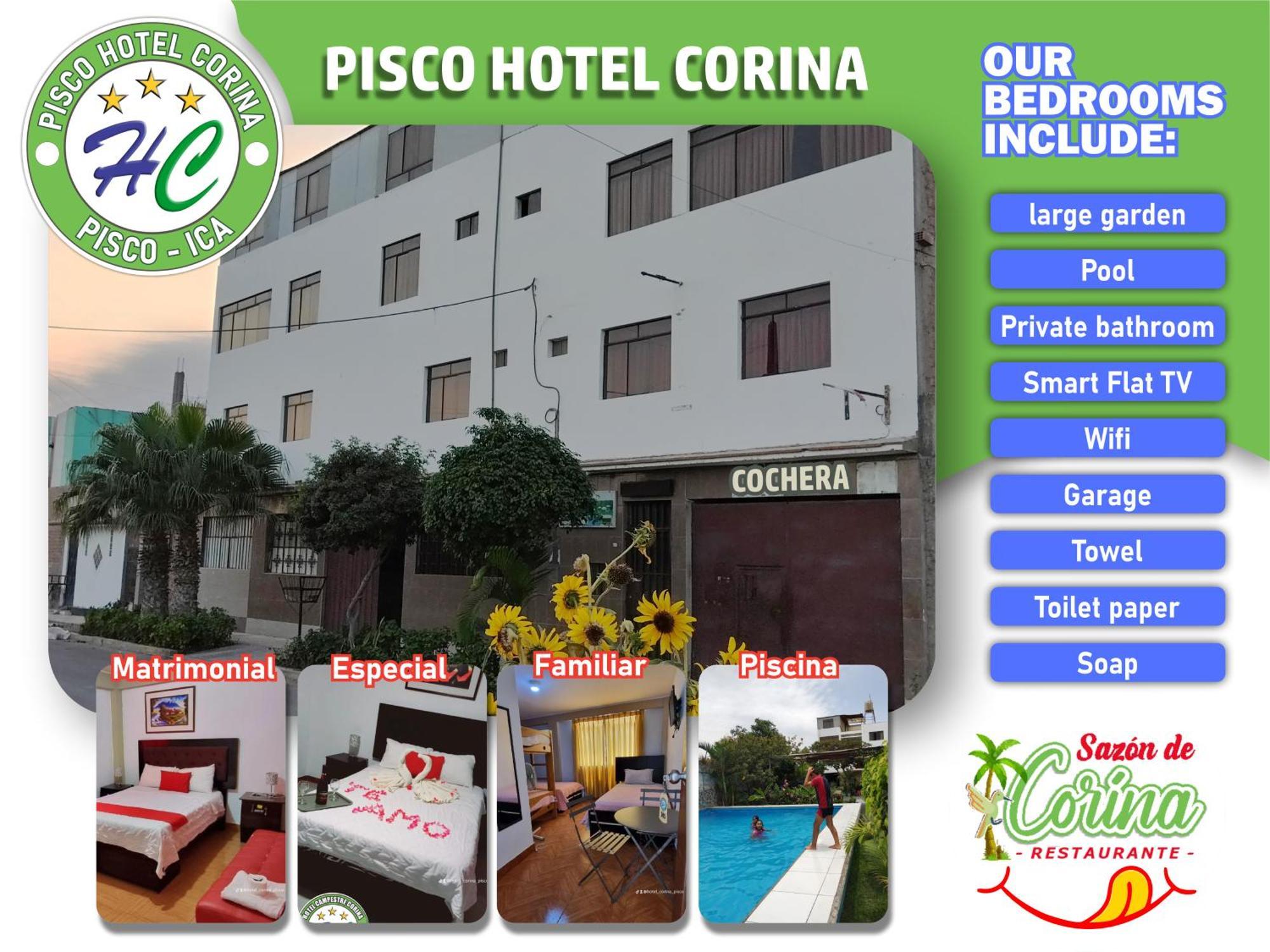 Pisco Hotel Corina エクステリア 写真